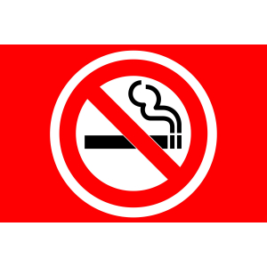 Наклейка Знак Не курить Круг